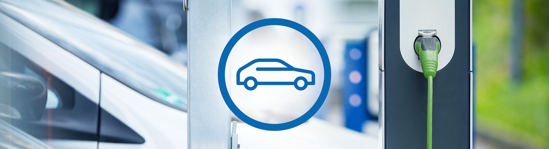 Eine Ladestation für ein Elektroauto