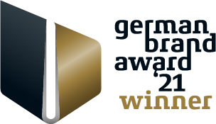 Das Siegel des German Brand Award: German Brand Award 21 winner